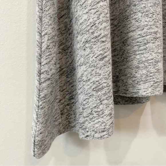 Lou & Grey M Jersey Knit Striped Fit and Flare Dress Grey and Pink Midi Dress - Picture 6 of 17